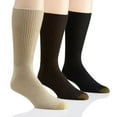 Gold Toe Men's Fluffies Crew Socks, Pack of 3, Moisture Control