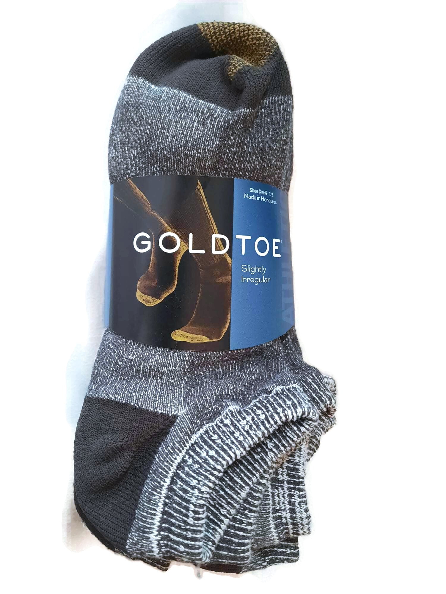 Gold Toe Men's Socks No Show 6Pack Liner Breathable Soft Cotton Blend