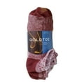 thumbnail image 1 of Gold Toe Men's Socks No Show 6-Pack Liner Breathable Soft Cotton Blend Slightly Irregular Red Heather, 1 of 3