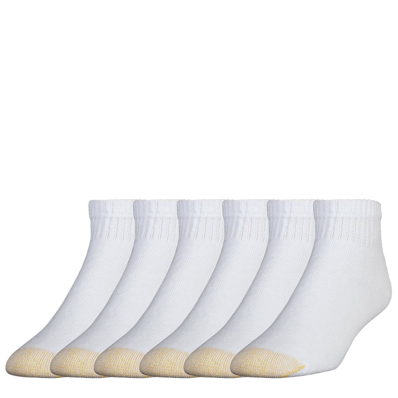 Gold Toe Men's Socks Quarter 6Pack Athletic Breathable Soft Cotton