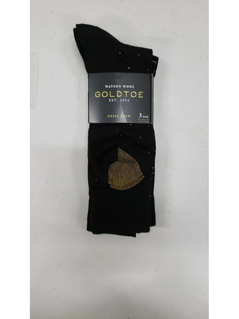 gold toe men's dress socks black GOLDTOE Men's Over-The-Calf Dress Socks, 3-Pairs main image 0