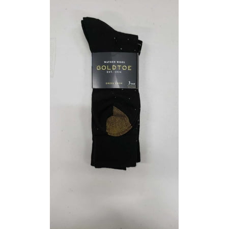 Gold Toe Men's Wool Blend Dress Sock 3 Pair