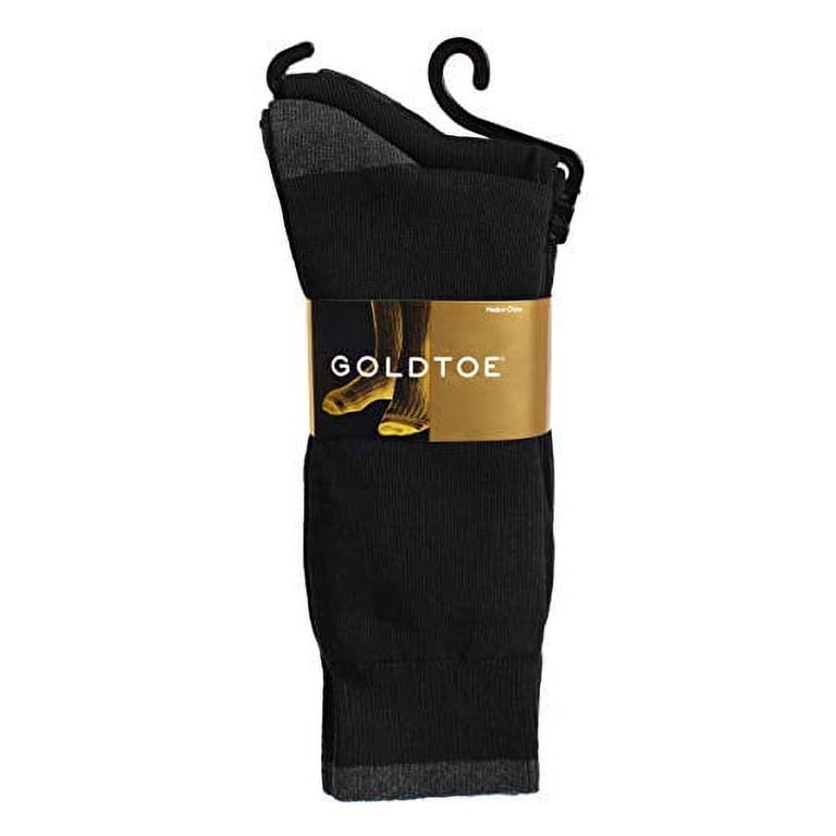 gold toe cotton dress socks Amazon.com: GOLDTOE Men's Over-The-Calf Dress Socks, 3-Pairs, Black/Charcoal, Large : Clothing, Shoes & Jewelry