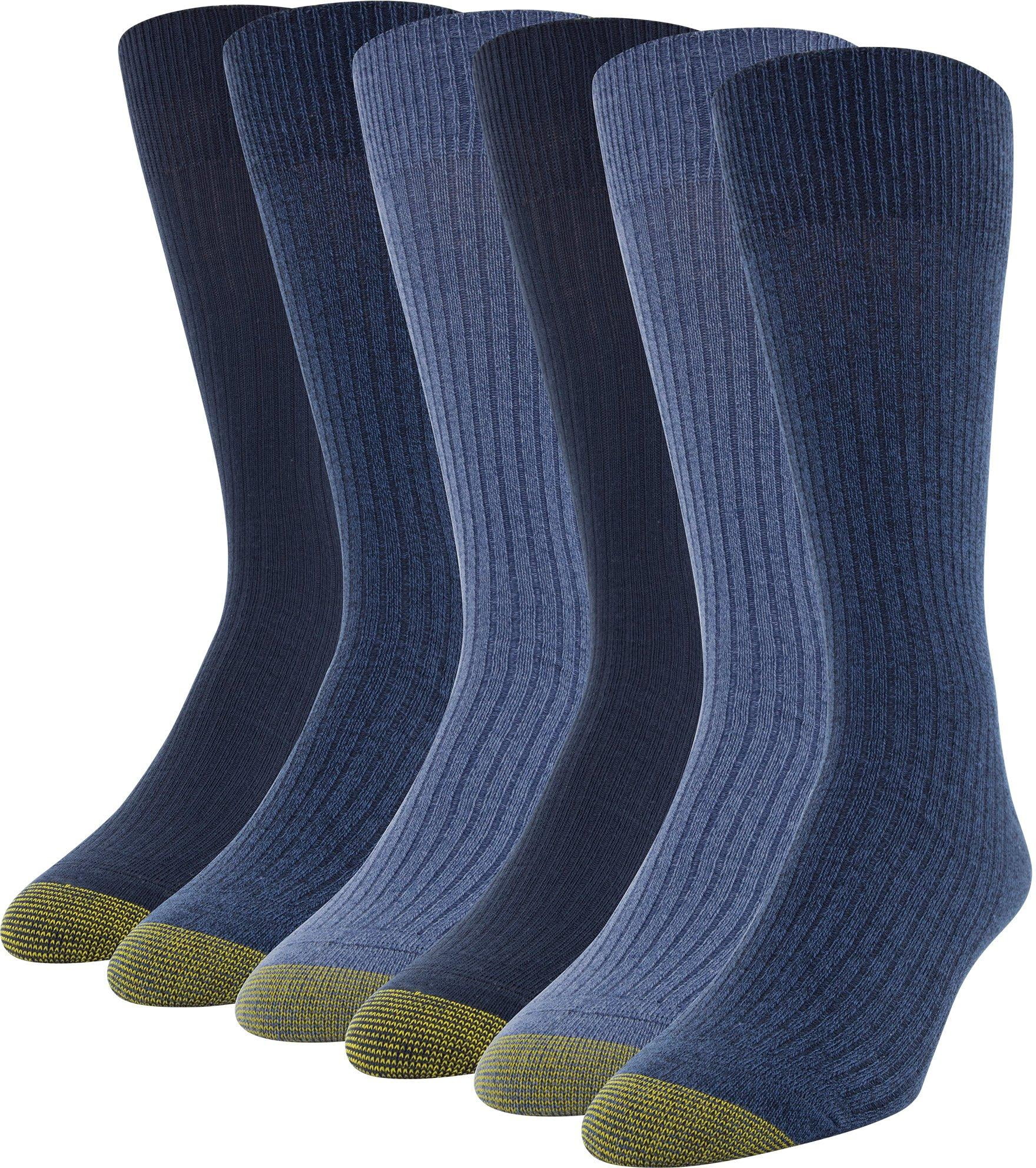 Gold Toe Mens 6pk. Stanton Crew Socks