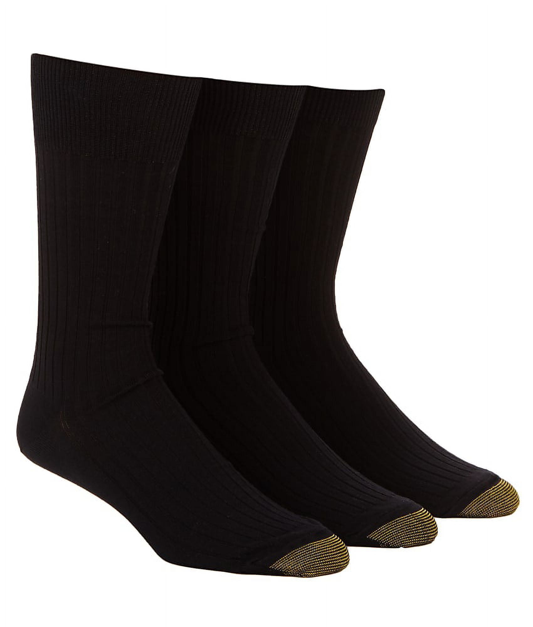 Gold Toe Mens Canterbury Big & Tall Crew Dress Socks 3Pack