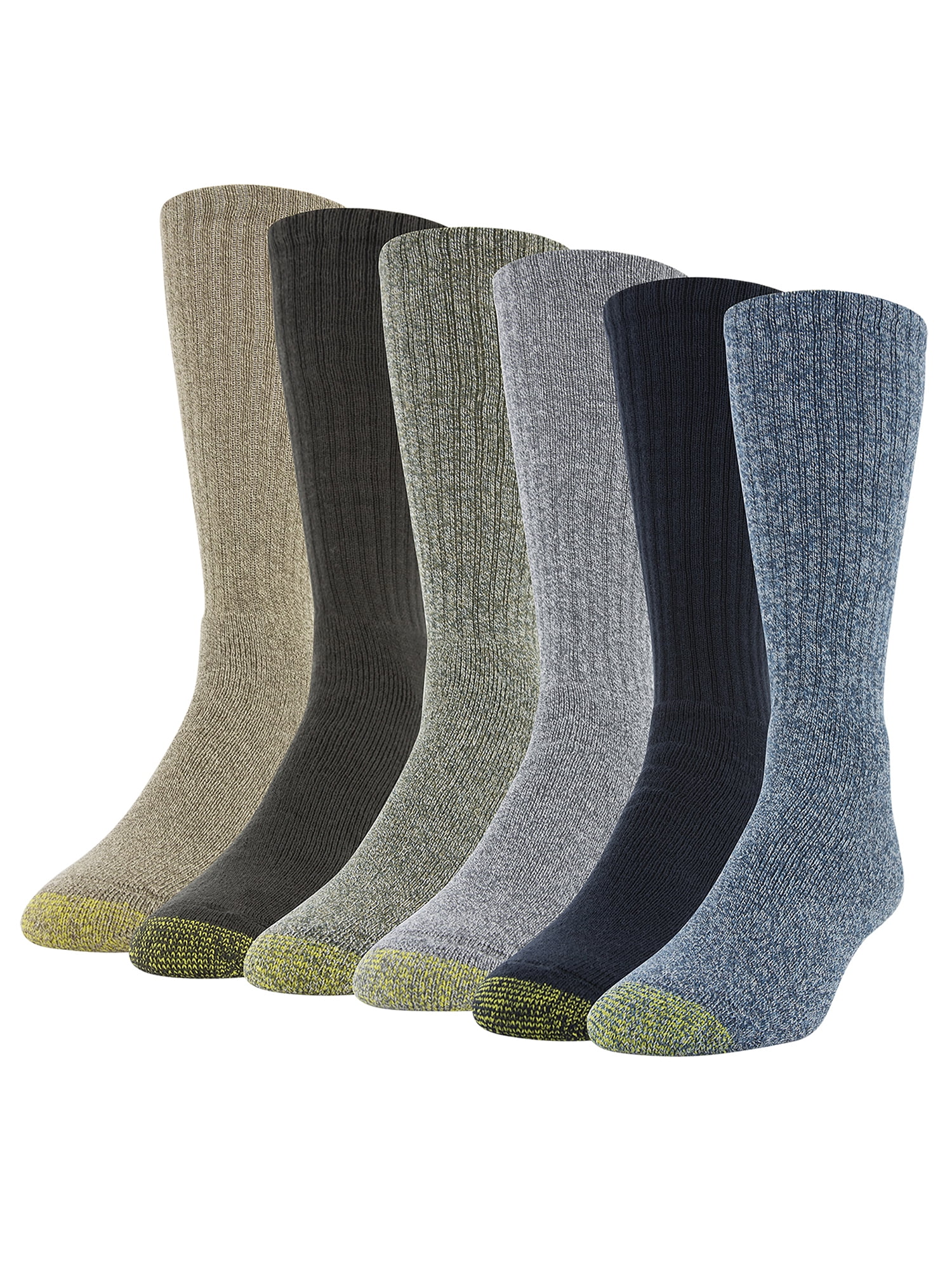 Gold Toe Mens Harrington Crew Socks 6Pack Style3400S