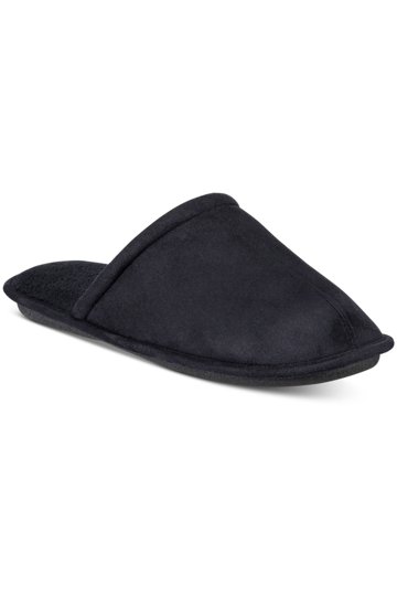 GOLDTOE Premier Memory Foam Aquafx Black Faux Swede Slipper GOLDTOE Mens Slippers in Mens Shoes - Walmart.com main image 3