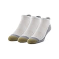 thumbnail image 1 of Men's GOLDTOE® 3-pack Wellness Mild Compression No Show Tab Socks Color: Glacier Size: 6-12, 1 of 4