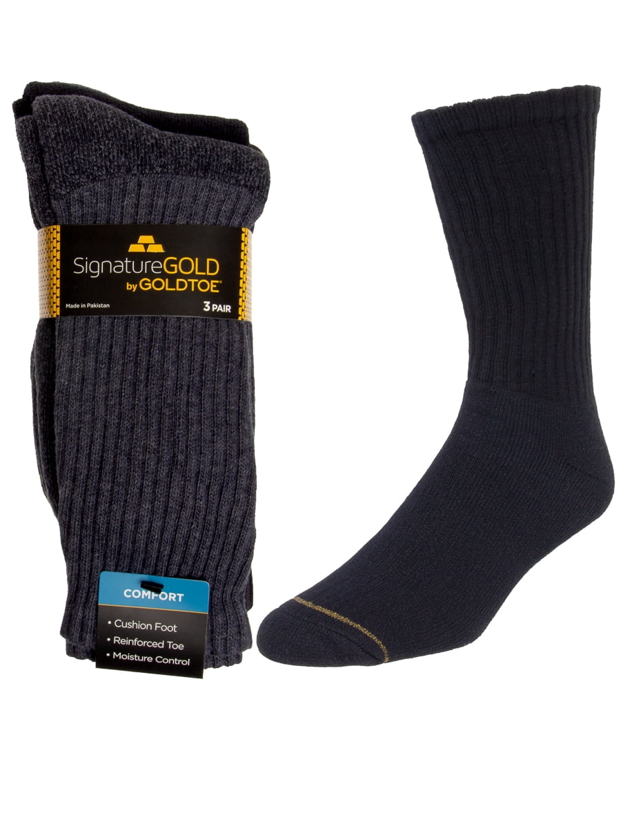 Gold Toe Men's 6-Pack Dress Crew Socks Moisture-Wicking & Comfort Fit ( Black, Size 6- Gold Toe Men's 6-Pack Dress Crew Socks Moisture-Wicking & Comfort Fit ( Black, Size 6-