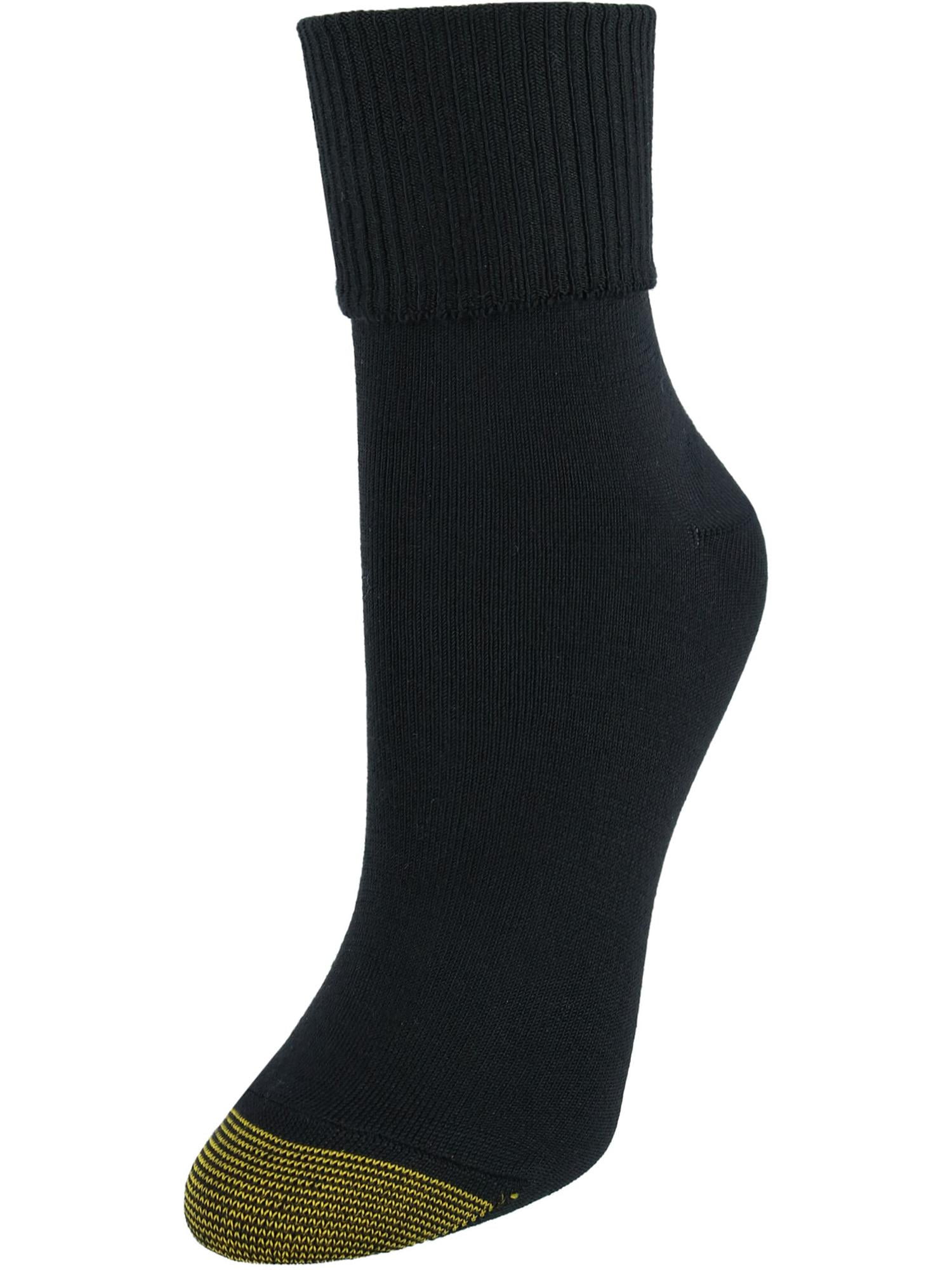 Gold Toe Women's Providence Turn Cuff Cotton Blend Socks (3