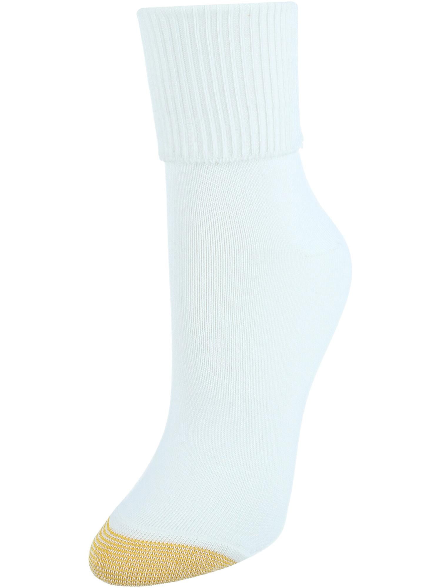 Gold Toe Women's Bermuda Turn Cuff 3-Pack Socks 3524 | eBay