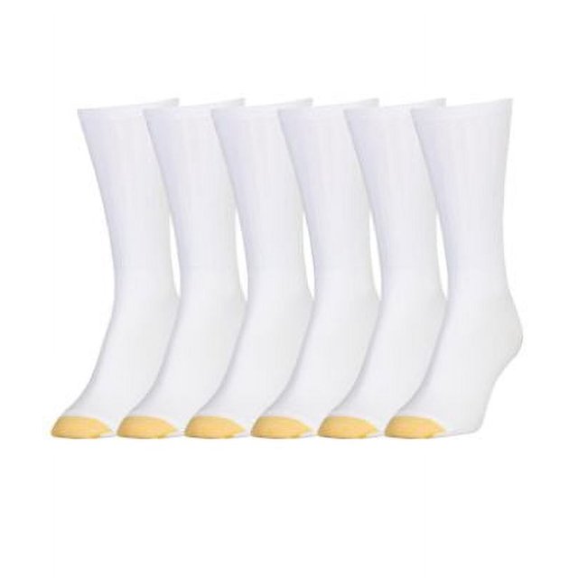 Women's GOLDTOE ® 6pack Ribbed Crew Socks Color White Size N/A