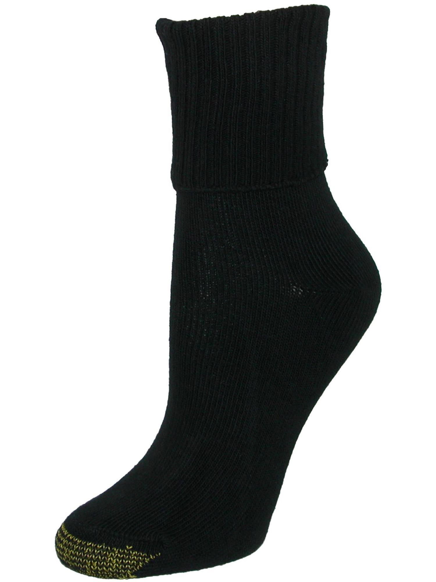 激安挑戦！！ Turn Cotton Women's Toe Gold Cuff Pack Pair (3 Socks Bermuda Clothing