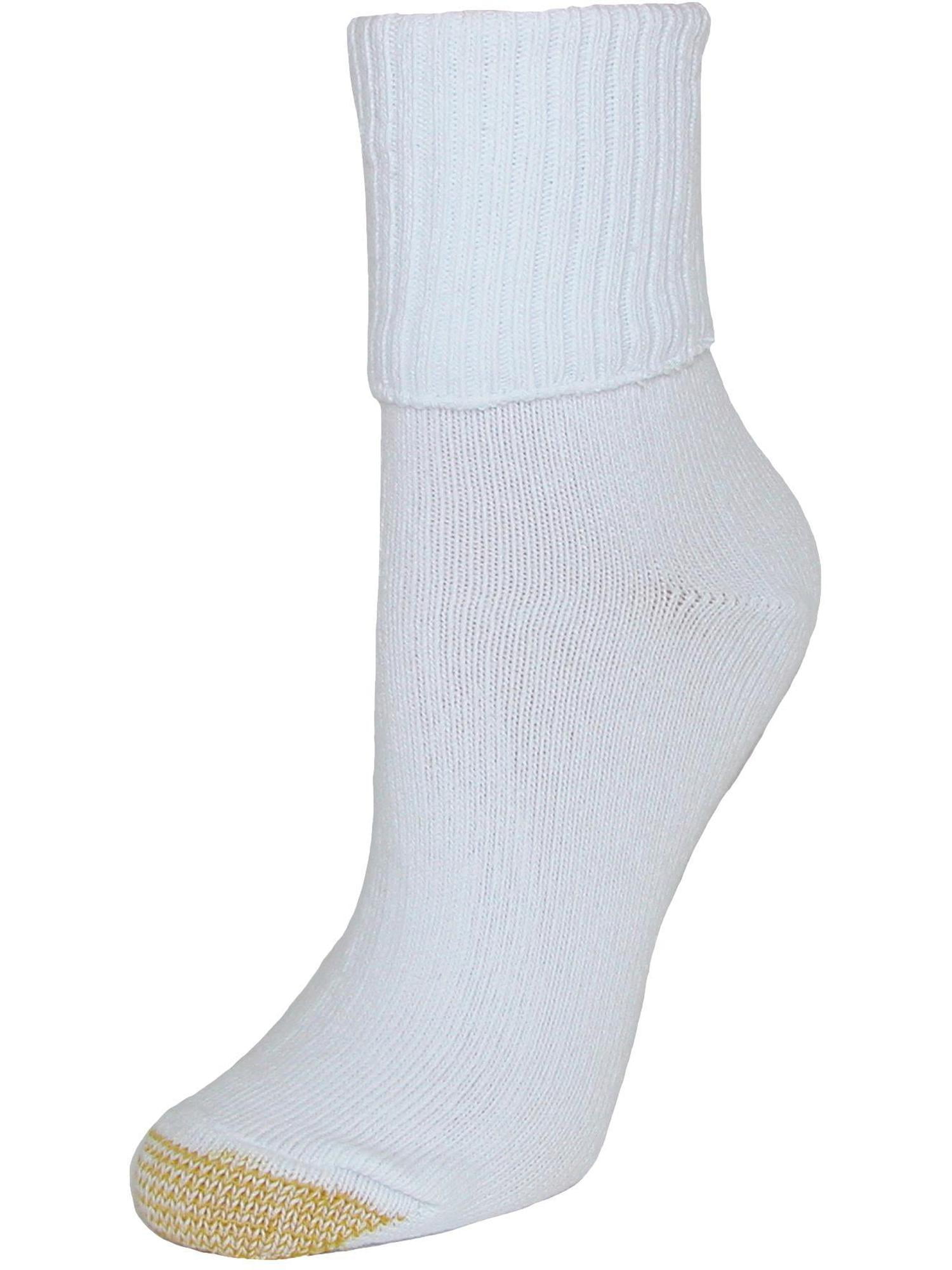 Gold Toe Turn Cuff Bermuda Socks (3 Pair Pack) (Women's) - Walmart.com