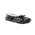 thumbnail image 1 of Gold Toe Women's Cozy Animal Print Slipper Socks with Sherpa Lining Slip On Comfy House Shoes, 1 of 5