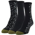 thumbnail image 1 of Gold Toe Women's Designer Collection Midi Socks, 3 Pairs, Black, Grey, Black, Shoe Size: 6-9, 1 of 4