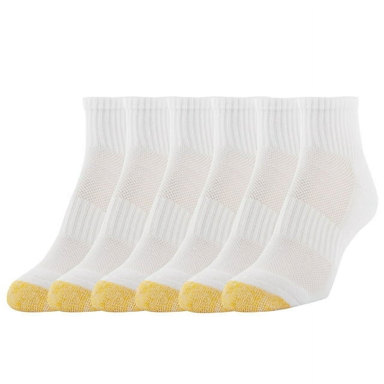 Gold Toe Women's Half Cushion Sport Quarter Socks with Mesh, 6Pairs
