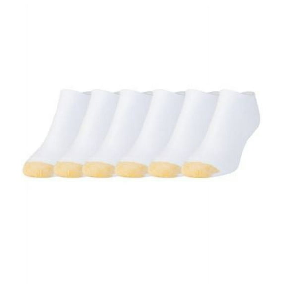 Gold Toe Cushioned Liner Low-Cut Socks 6-Pack Extended Sizes