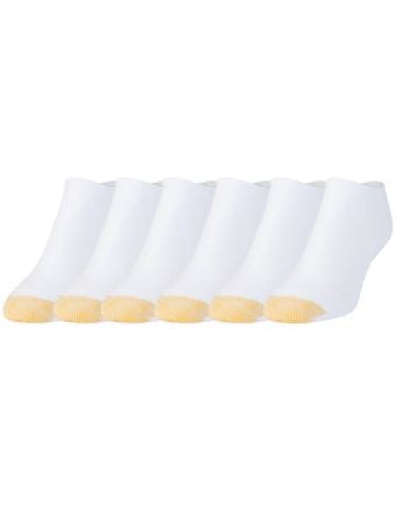 Gold Toe Cushioned Liner Low-Cut Socks 6-Pack Extended Sizes