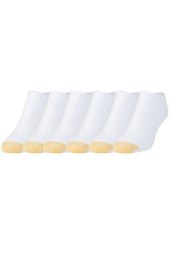 Gold Toe Cushioned Liner Low-Cut Socks 6-Pack Extended Sizes
