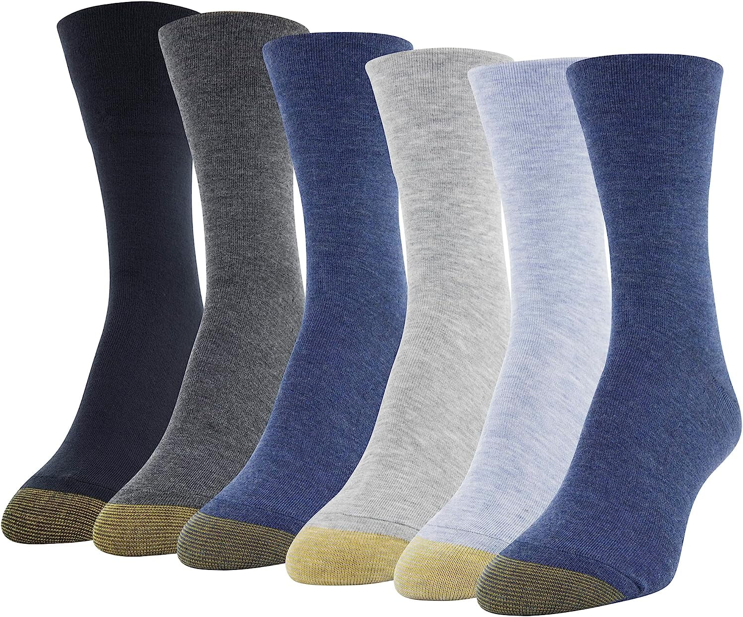 Gold Toe Women's Turn Cuff Ankle Socks 6-Pack, Extended