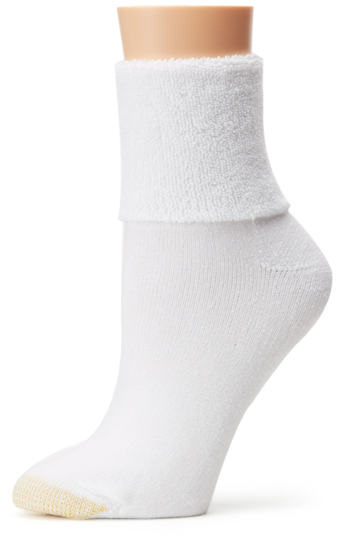Gold Toe Women's Ultratec Terry Cuff Socks, 3Pairs, White, Medium