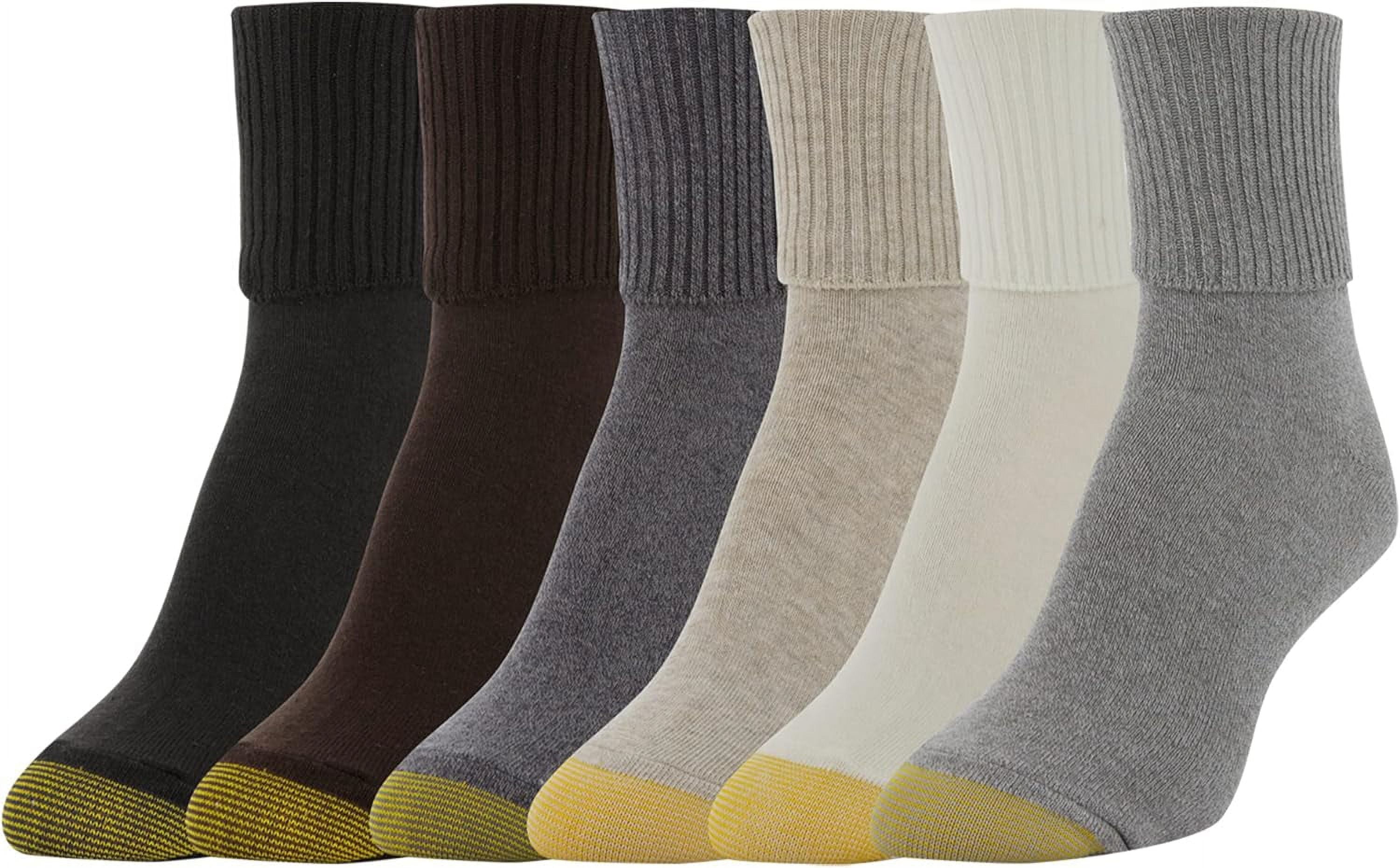 Gold Toe Women's Bermuda Turn Cuff 3-Pack Socks 3524 | eBay