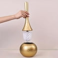 thumbnail image 1 of Gold Toilet Brush with Base, Long Handle Cleaning Brush for Bathroom, 1 of 5