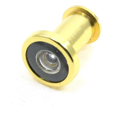 180° Wide Angle Door Viewer Peephole - Polished Chrome Security Spy Hole For Front Doors (Fits 35-50mm Thick Doors)