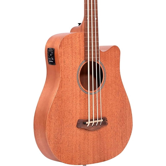 Gold Tone M-Bass25FL 25" Scale Fretless Acoustic-Electric Bass Guitar - Natural