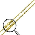 thumbnail image 1 of Gold Plated 925 Sterling Silver Franco Chain 1.3mm Made in Italy 16" Jewelry Female Unisex, 1 of 5