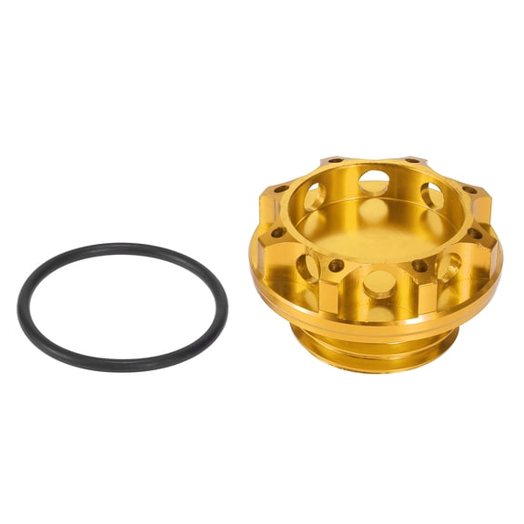 Gold Tone Aluminum Alloy Car Auto Gas Oil Filler Plug Cover Fuel Tank Caps for Subaru