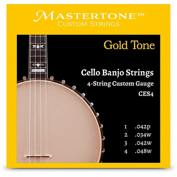 Gold Tone CES4 4-String Custom Gauge Banjo Cello Strings