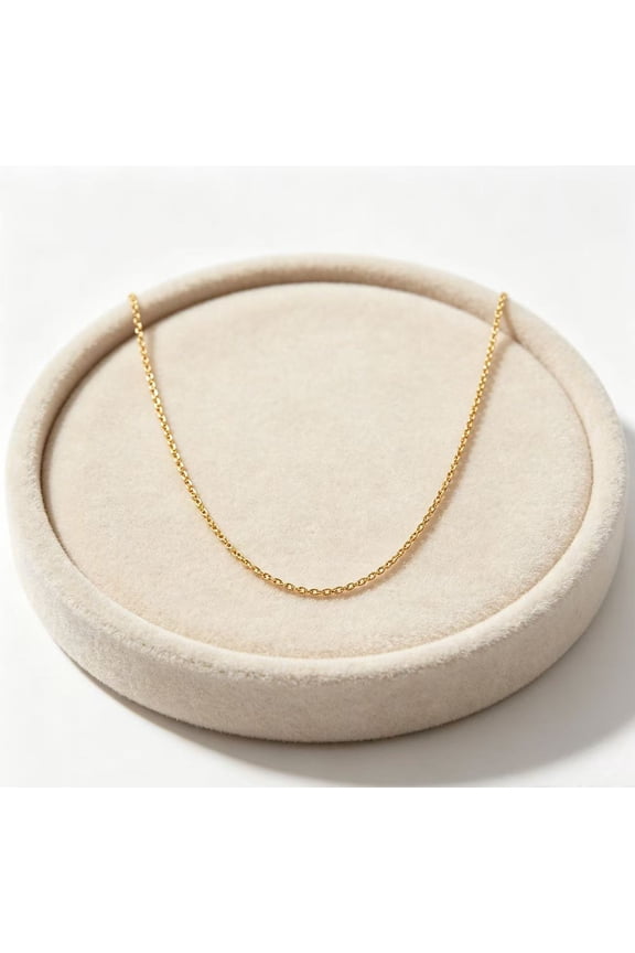 Gold Tone Copper Rope Chain Necklace, 2mm Twisted Chain Necklace 60cm / 24 Inch, Dainty Lightweight Jewelry for Women Men, Everyday Layering Necklace Gift
