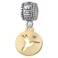 thumbnail image 1 of Gold Tone Hummingbird Disc - Abide With Me Charm Bead, 1 of 1