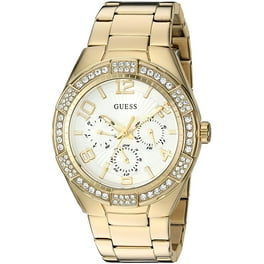G13537L Women s Silver Dial Yellow Gold Steel Bracelet Crystal Watch Walmart