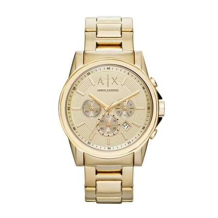 Gold-Tone Mens Watch AX2099