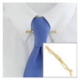 thumbnail image 1 of Gold Tone Rhinestone Collar Bar Clip 2 1/2" Mens Adult Male, 1 of 3
