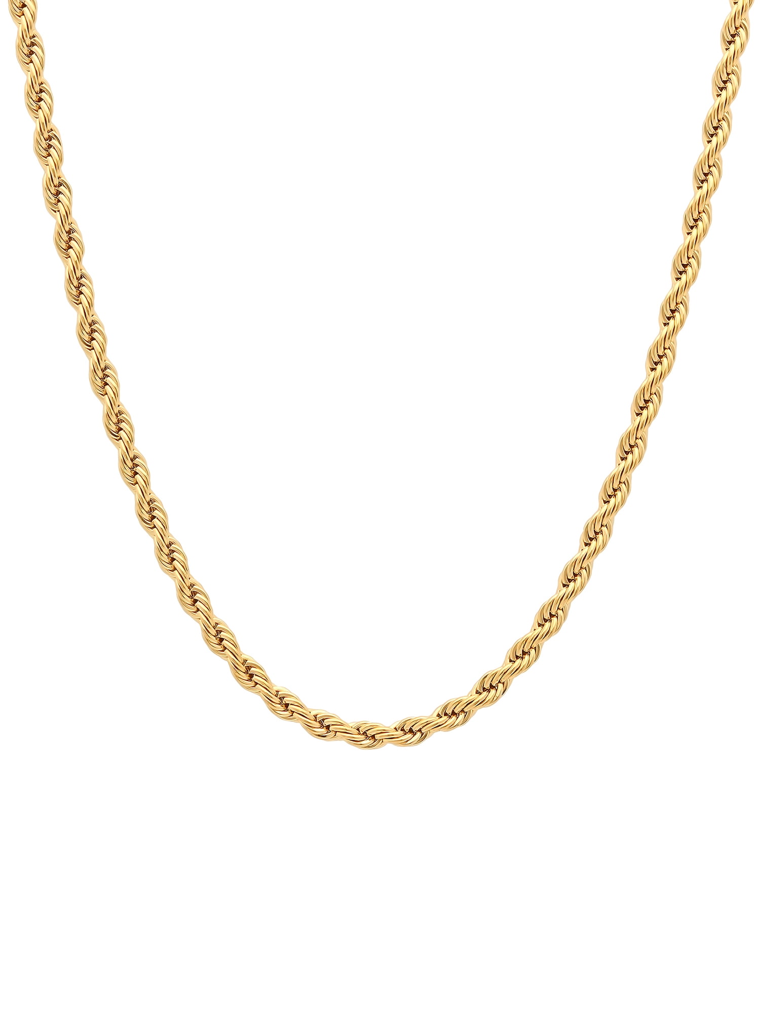Gold-Tone Living on A Thin Line Stainless Chain Necklaces (Different Lengths) 28\