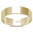 thumbnail image 1 of Gold-Tone Sterling Silver Flat Plain Bridal Band Ring 5MM Size 13, 1 of 3
