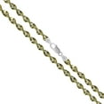 thumbnail image 1 of Gold-Tone Sterling Silver Magic Twist Rope Chain 4mm Solid 925 Italy 2 Necklace 22" Jewelry Female, 1 of 5