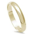 thumbnail image 1 of Gold-Tone Sterling Silver Round Plain Bridal Band Ring 3MM Size 6, 1 of 3