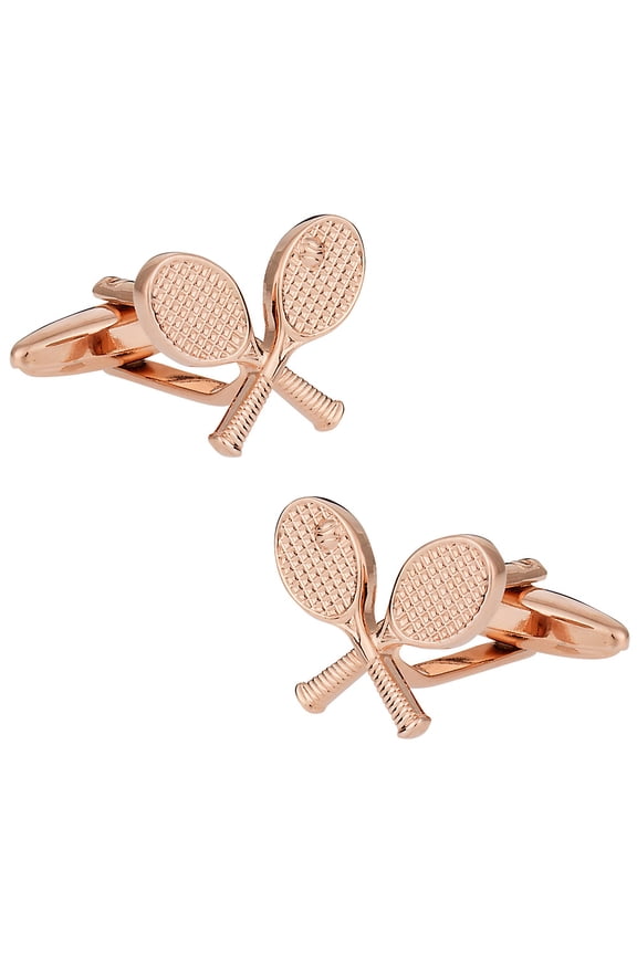 Gold Tone Tennis Cufflinks by Cuff-Daddy with Presentation Box
