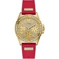 thumbnail image 1 of Gold-Tone and Red Multifunction Watch, 1 of 1