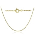 thumbnail image 1 of Gold Tone over Silver Italian 1.5mm Twisted Rope Chain Necklace for Pendants 24-Inches, 1 of 2