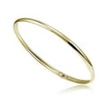 thumbnail image 1 of Gold Tone over Sterling Silver Polished Flex Bangle Bracelet, 1 of 2