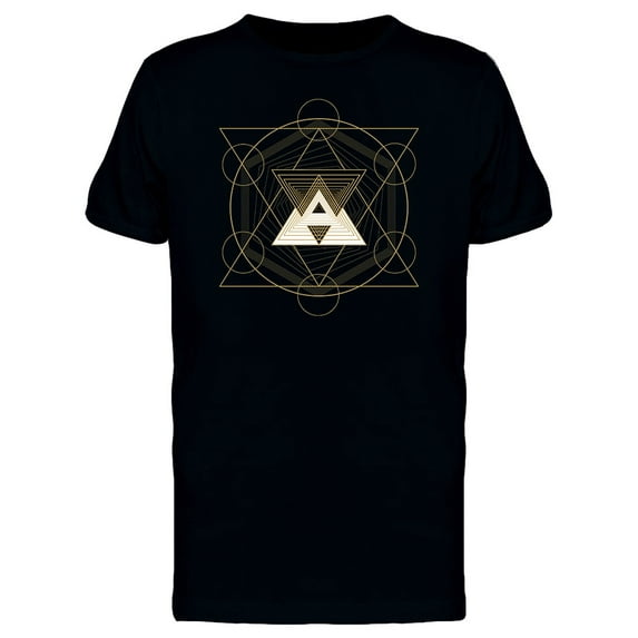 Gold Triangle Hipster Art Tee Men's -Image by Shutterstock