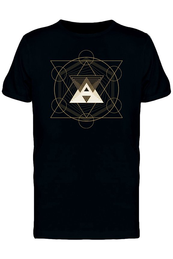 Gold Triangle Hipster Art Tee Men's -Image by Shutterstock