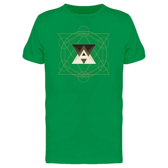 Gold Triangle Hipster Art Tee Men's -Image by Shutterstock
