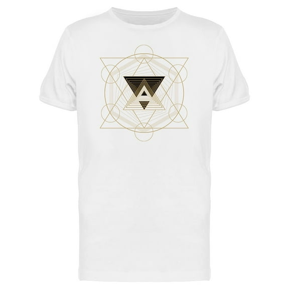 Gold Triangle Hipster Art Tee Men's -Image by Shutterstock